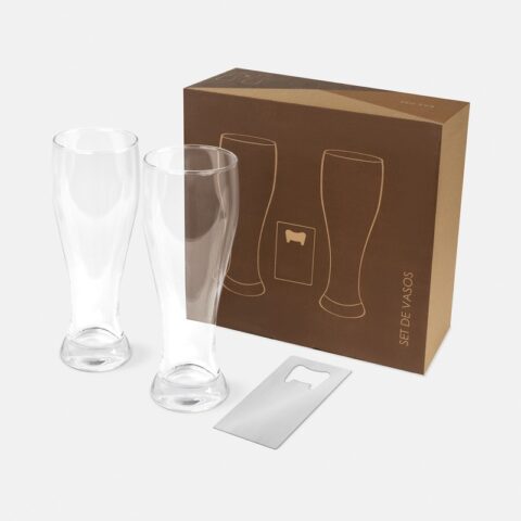 Set de vasos para cerveza maltis