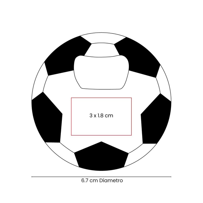 Destapador metálico soccer - Imagen 2